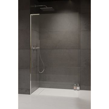 Cabina de dus tip Walk-in Radaway MODO SL II 75 cm orientare stanga profil crom lucios