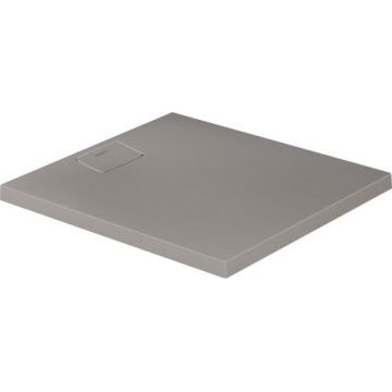 Cadita de dus dreptunghiulara Duravit Stonetto 80x90 cm compozit gri concrete