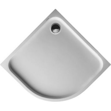 Cadita de dus semirotunda Duravit D-Code 100x100cm acril alb