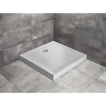 Cadita dus Radaway Doros C Compact Stone White - Dimensiune 80x80