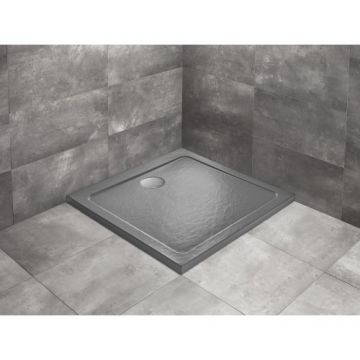 Cadita dus Radaway Doros C Stone Anthracite - Dimensiune 90x90