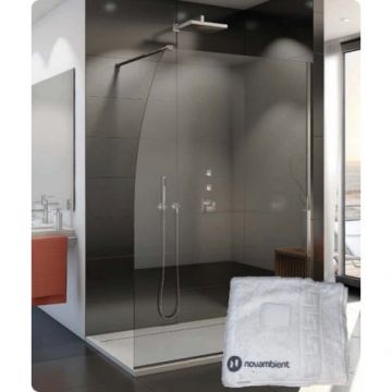 Paravan dus Sanswiss Walk-in Pur Segel 100x200 cm + prosop - Dimensiune 100x200